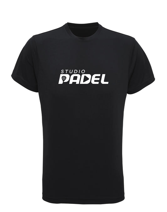 Studio Padel T-shirt med namntryck Svart - Herr