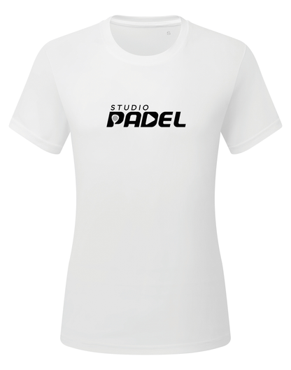 Studio Padel T-shirt med namntryck Vit - Dam