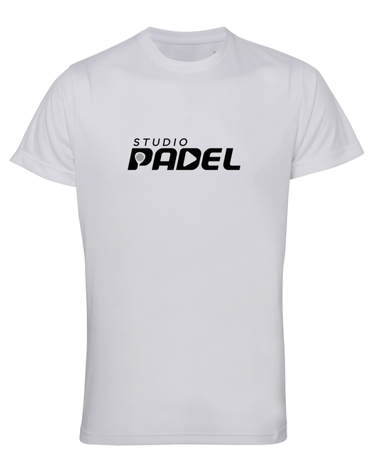 Studio Padel T-shirt med namntryck Vit - Herr